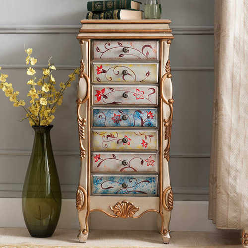 珠宝柜斗柜实木美式收纳卧室首饰