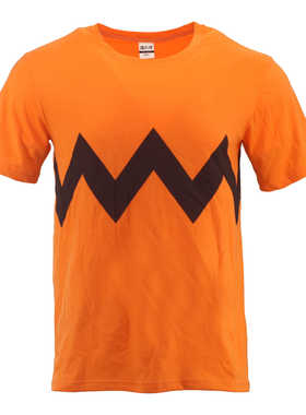 哆啦A梦 叮当猫 胖虎T恤 橙色大码衣服 纯棉短袖 技安同款