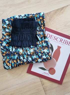 特 2024春夏新款出口英伦元单潮牌棉质田园小碎花哈伦裤休闲裤 K2