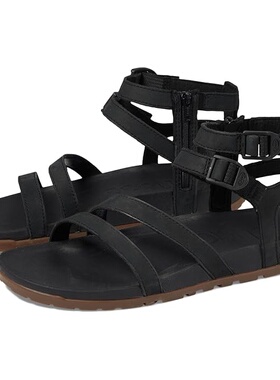 海外代购 女户外休闲沙滩鞋凉鞋Chaco Lowdown Leather Strappy