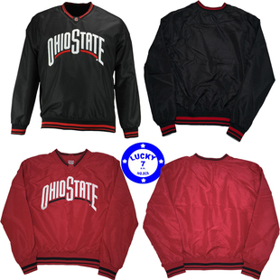 正品俄亥俄州立刺绣男女春秋薄款bf美式嘻哈街舞套头夹克防风外套