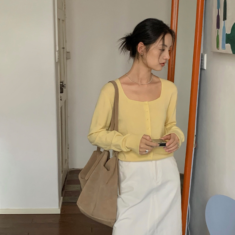 THXGIVING方领羊毛韩系风针织衫