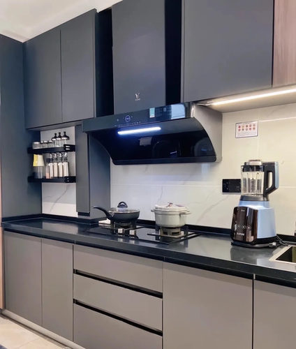 成都厨房整体全屋定制小户型旧翻新经济型家用灶台石英石花岗石装