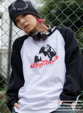 自留超酷nacostyle出口日本外贸原D联名款插件袖显瘦情侣款T恤