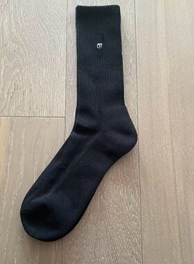 nacostyle出口外贸美式螺纹加厚毛巾底纯棉运动休闲中筒袜子