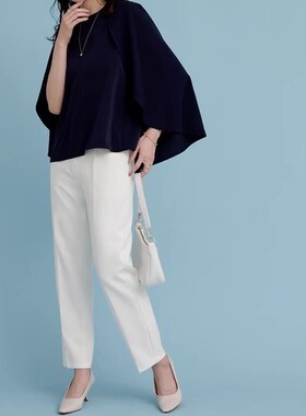 nacostyle出口日本外贸原d OL风超百搭弹力中压线超显瘦西装裤