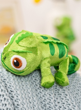 卡通搞怪站肩磁铁蜥蜴变色龙公仔毛绒玩具吸盘站肩玩偶生日礼物