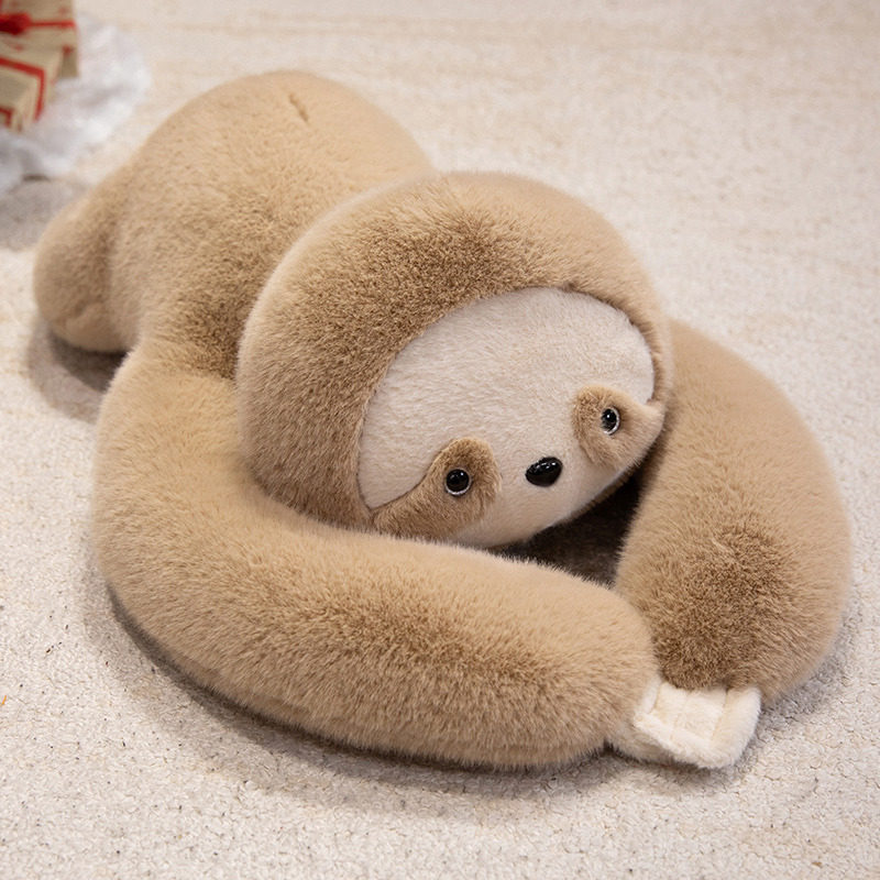 趴肩玩偶狮子大象浣熊河马猪熊猫树懒毛绒玩具公仔可爱生日礼物