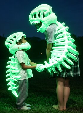 恐龙外骨骼骨架头套玩具