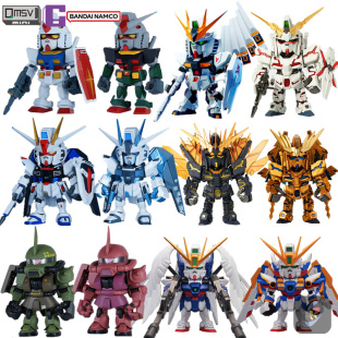 现货包邮 万代南梦宫 QMSVmini 牛高达 盲盒潮玩 RX-93 SD 福冈牛
