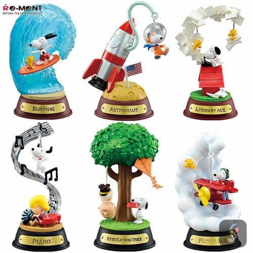 REMENT史努比现货摇曳秋千摆件