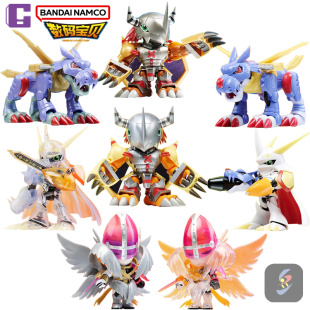 现货包邮 万代 潮玩盲盒拼装Q版 数码宝贝 神圣天使兽 战斗暴龙兽