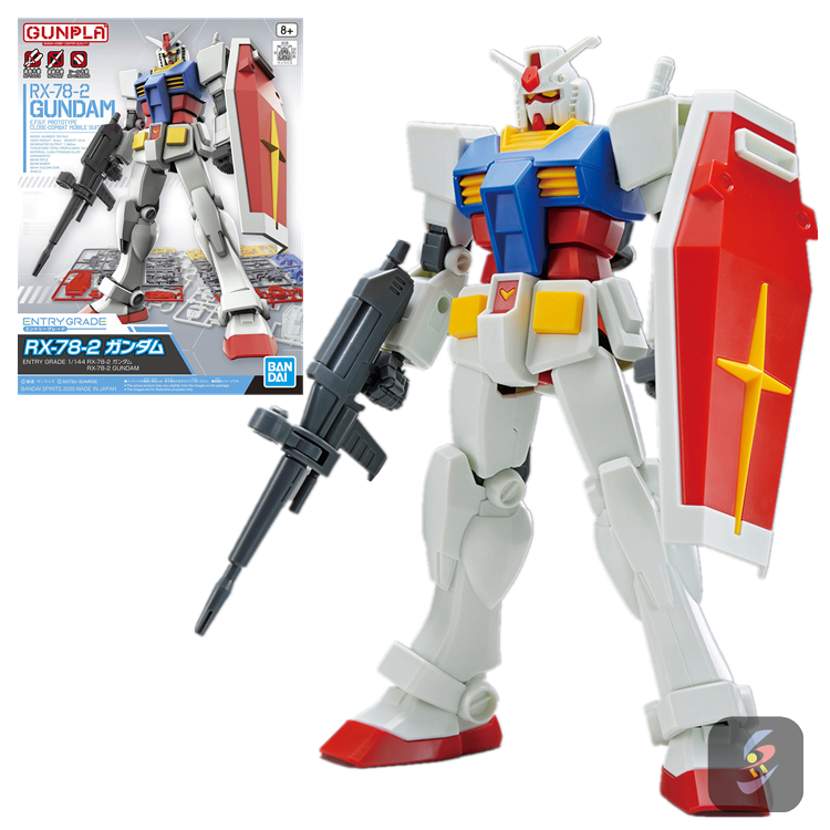 现货包邮 万代 拼装模型 EG系列 机动战士高达 RX-78-2 元祖 敢达