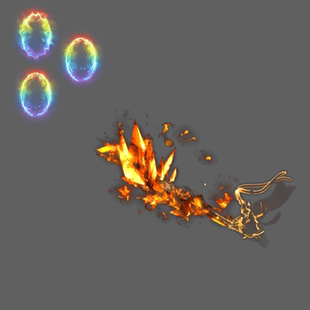 传奇技能魔法盾开天斩刺杀烈火逐日剑法序列PNG带坐标