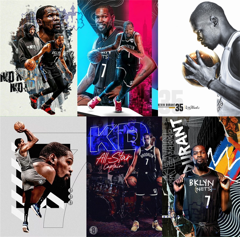 定制木质拼图1000片成人益智男友生日礼物NBA篮网球星凯文杜兰特