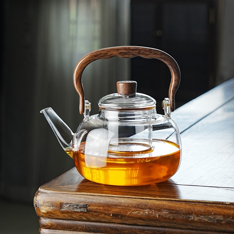 加厚耐高温玻璃茶具提梁壶茶水分离带过滤泡茶壶大容量围炉煮茶壶,餐饮具,茶壶,淘宝优惠券,粉丝福利购,淘宝优惠卷
