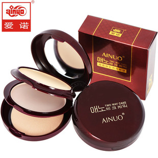 爱诺粉饼微晶映彩双层两用粉饼干粉定妆补妆提亮修饰肤色国货平价
