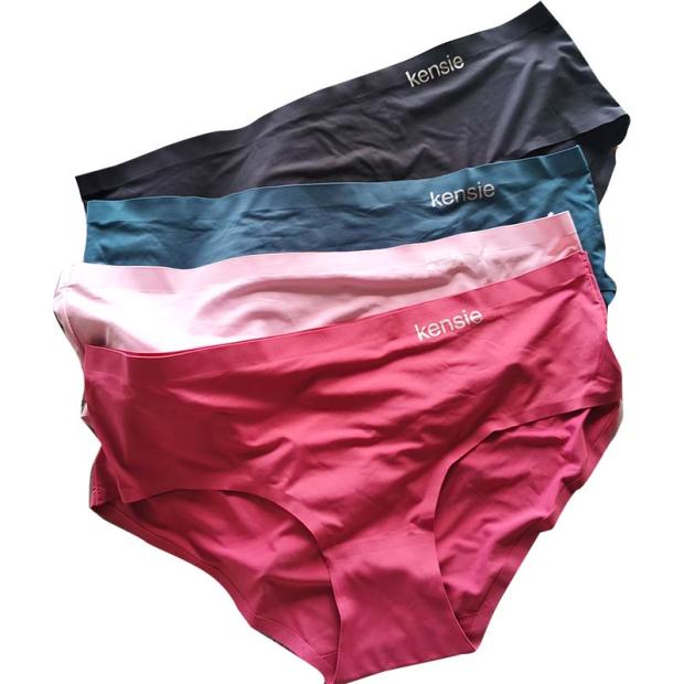 丝滑透气无痕中腰大码三角裤