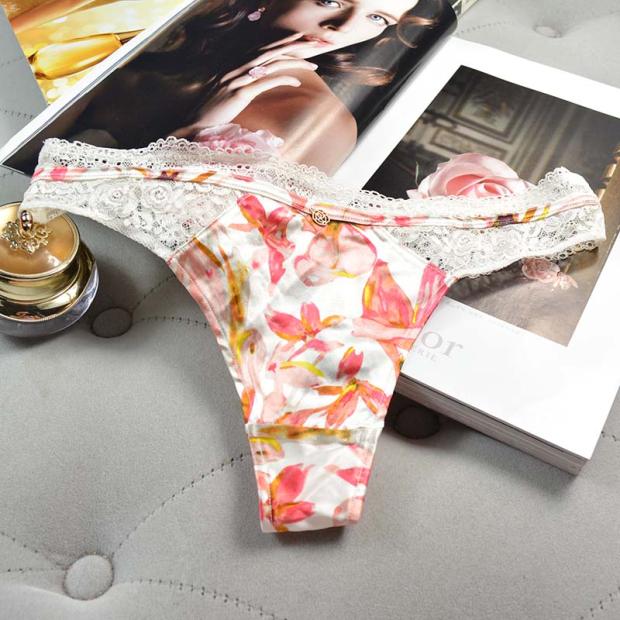 性感中腰火辣隐形运动镂空丁字裤