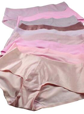 2W Lanshower内裤 夏季 粉红紫色系无痕一片式女三角内裤多尺码