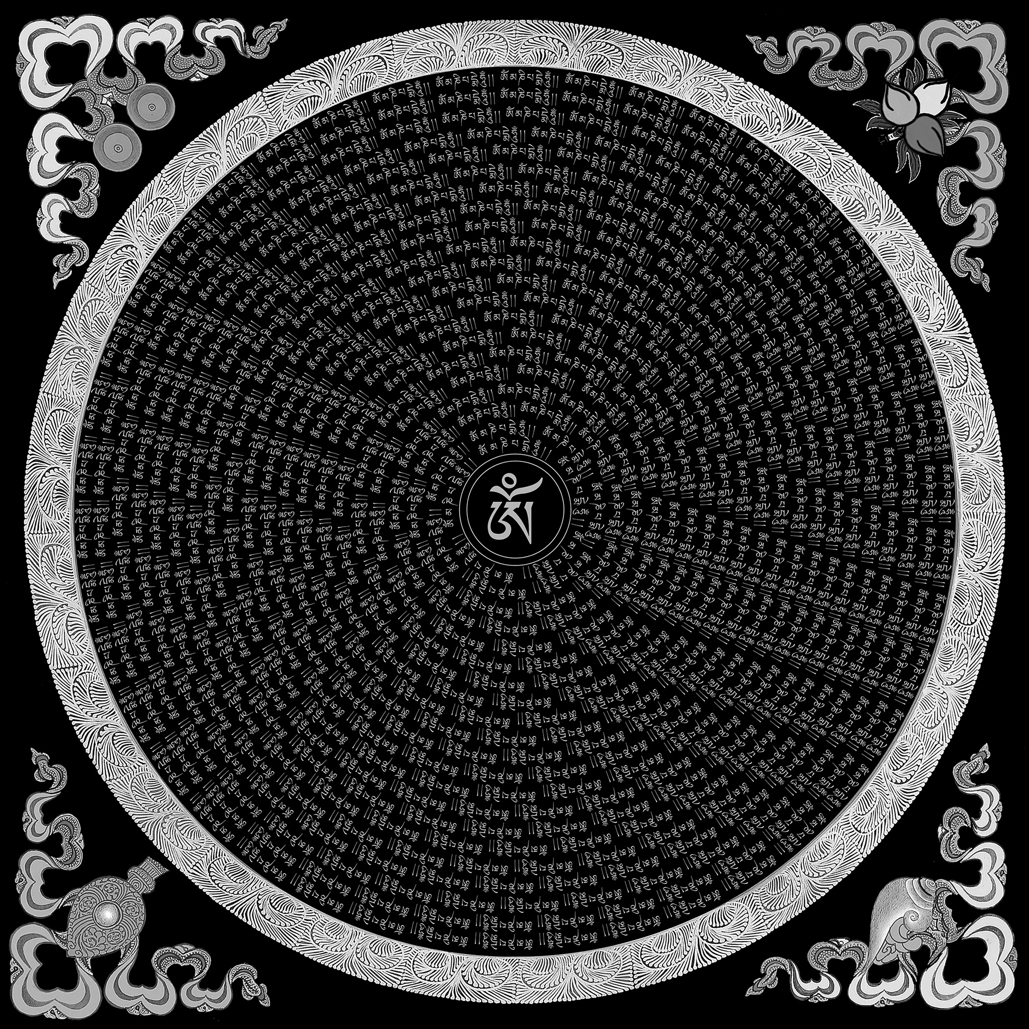 唐卡坛城DIY进口纯棉静心减压