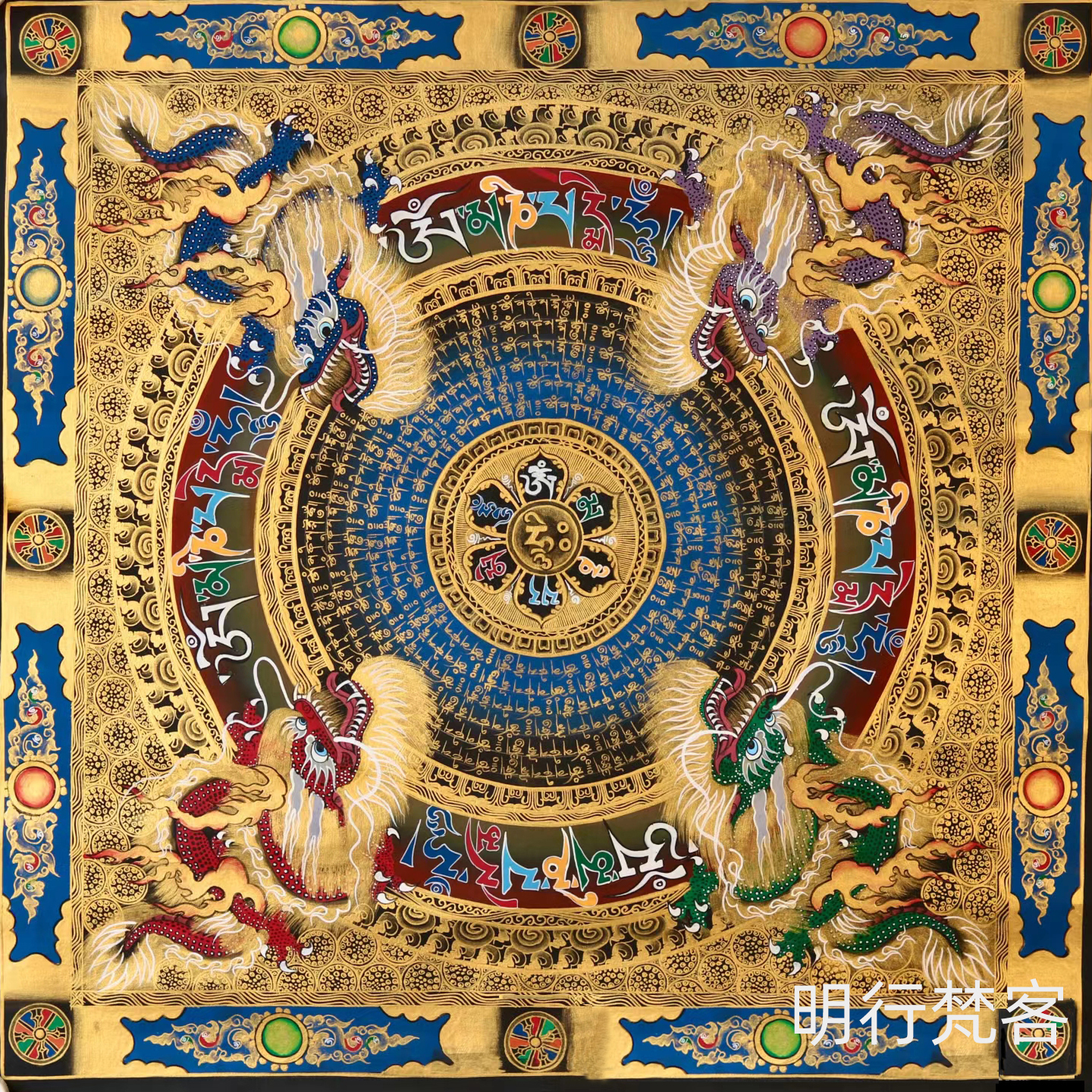 DIY唐卡纯棉减压静心禅意民族风