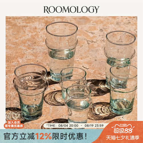 摩洛哥玻璃水杯手工吹制进口