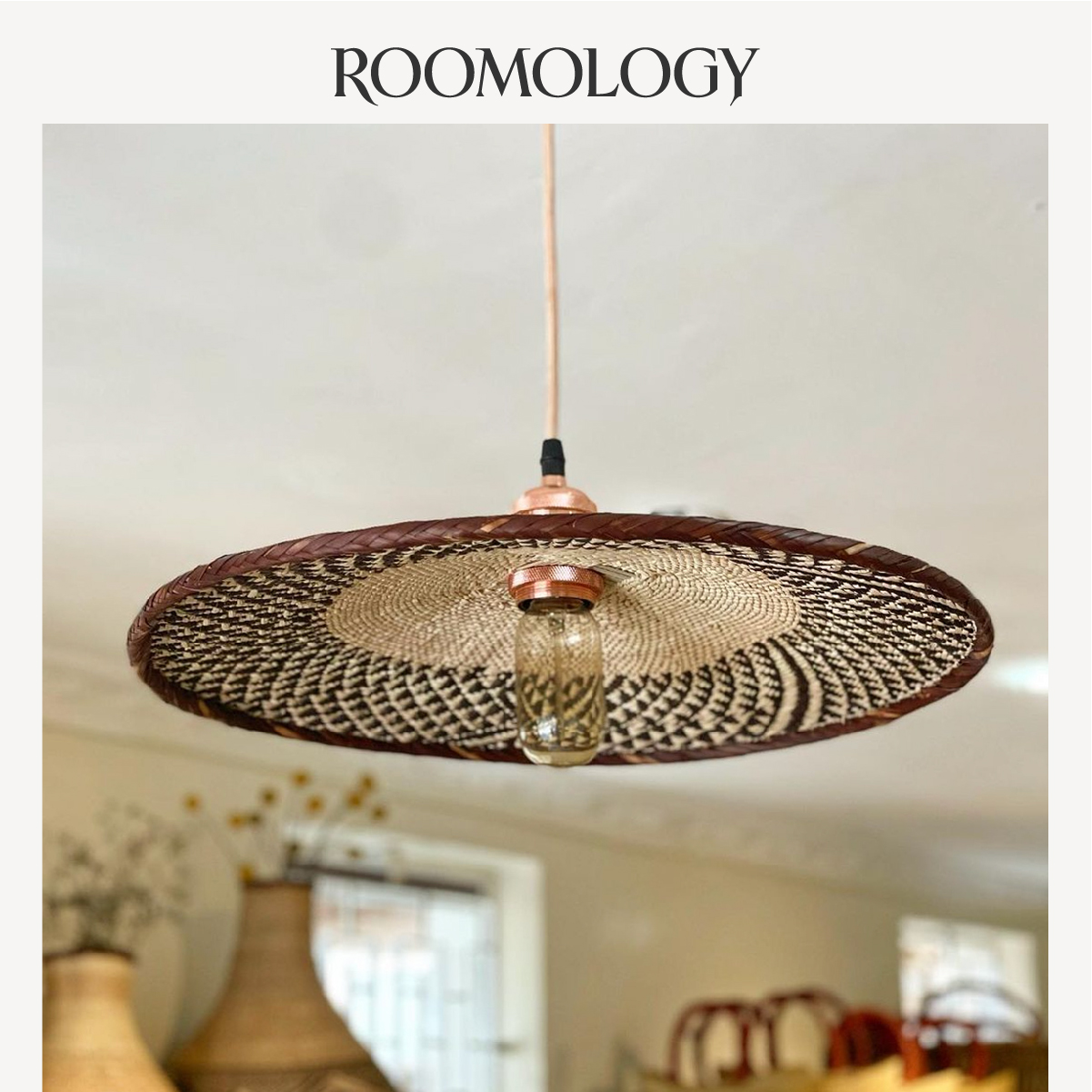 津巴布韦进口手工草编灯罩