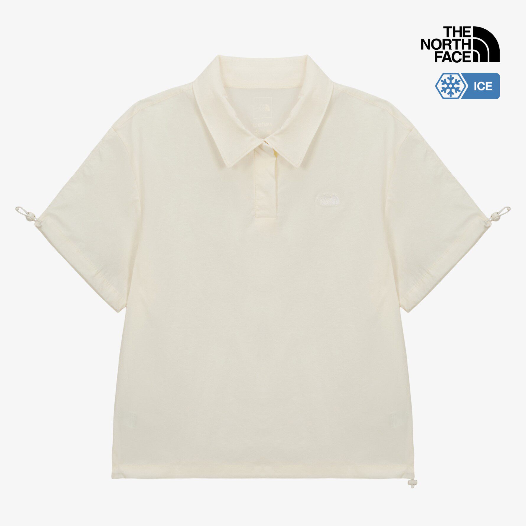 26韩国直邮TheNorthFace北面女户外运动凉感POLO领T恤短袖NT7PS45