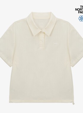 26韩国直邮TheNorthFace北面女户外运动凉感POLO领T恤短袖NT7PS45