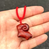 红色紫檀木羊吊坠挂件实木十二生肖中式 木头木质小羊钥匙扣手机链