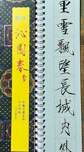 3厘米回米字格单字鹤体沁园春雪书近距离临摹字卡