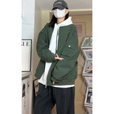 大码春季棒球领夹克潮酷宽松工装风男外套J7220-P45【特价】Q，男装夹克，电商A007