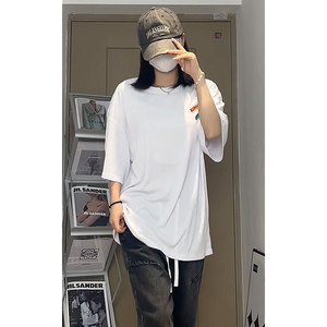 夏季休闲基础流行针织垂感圆领贴标短袖T恤T3397-P27【特价】图片