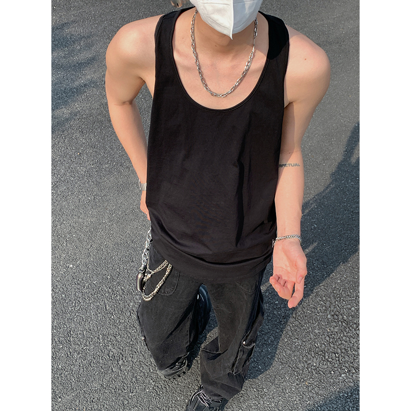 男士运动背心重磅纯棉工字无袖打底汗衫内搭B3962-P21【特价】，男装背心/马甲，电商A007