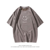 夏季大码潮流休闲美式圆领印花麂皮绒短袖T恤T3392-P22【特价】，男装T恤，电商A007