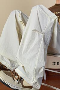 休闲裤男带褶运动裤宽松情侣直筒裤长裤K8474-P25【特价】Z图片