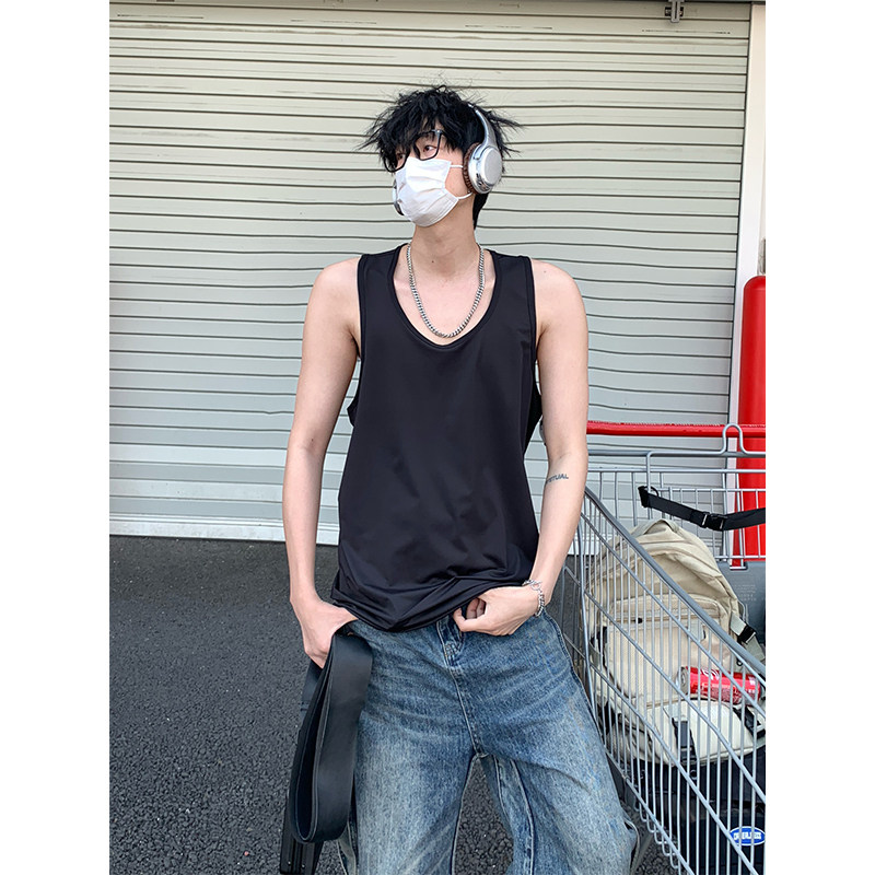 运动背心夏季凉感冰丝速干防晒男士坎肩无袖t恤B3964-P21【特价】图片