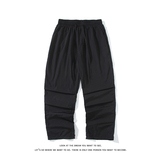 休闲裤男带褶运动裤宽松情侣直筒裤长裤K8474-P25【特价】，男装休闲裤，电商A007