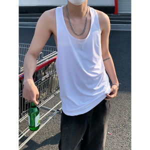 速干防晒冰丝男士背心工字夏季无痕运动内穿汗衫B3965特价P21图片