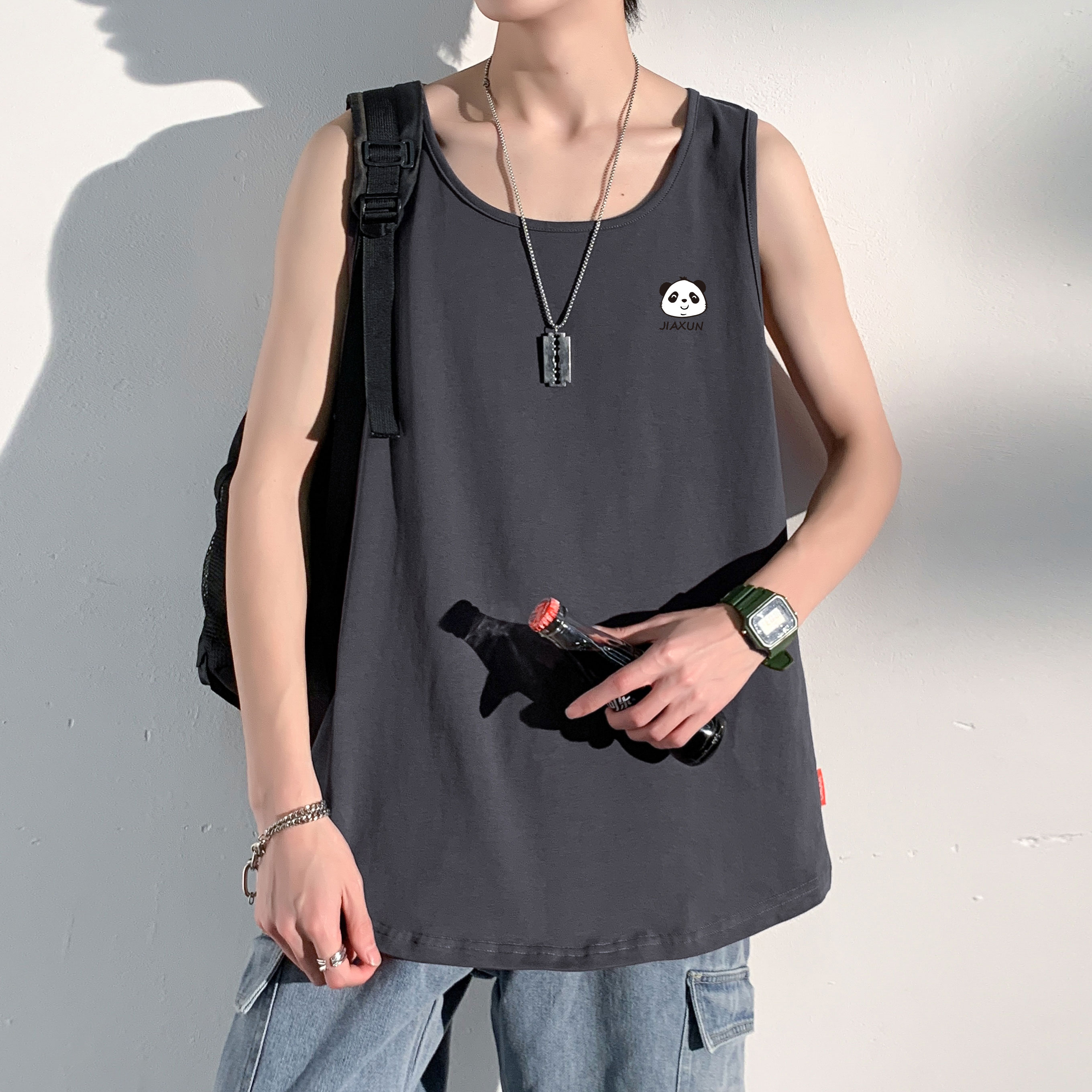 运动风大码休闲男士背心舒适休闲夏季潮B3909-P20,男装背心/马甲,电商A007
