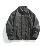 潮流宽松美式复古机车皮衣PU皮夹克外套P7808-P75【特价】Z，男装夹克，电商A007