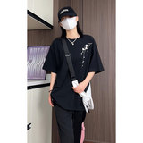 风新中式梅花240克双纱精梳棉半袖短袖T恤T3516-P25【特价】，男装T恤，电商A007