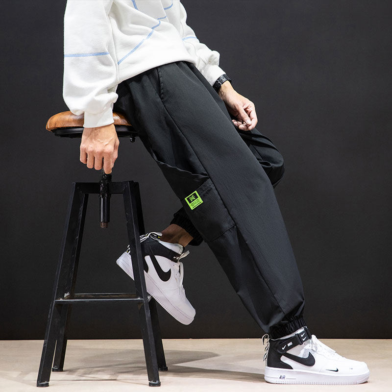 Autumn Japanese black wall oversized casual pants Harlem Leggings
