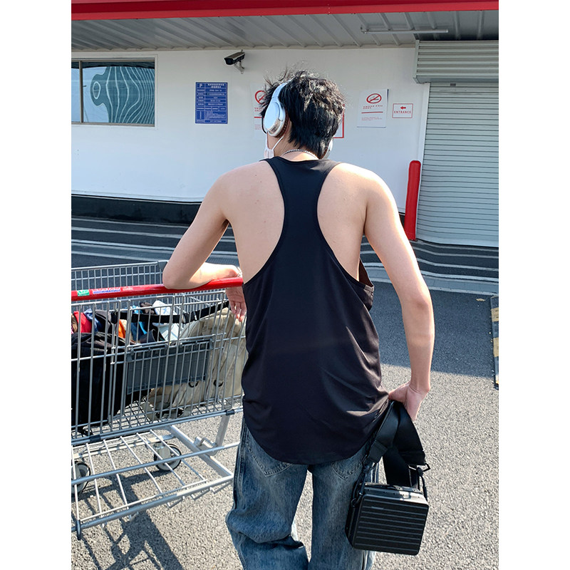 速干防晒冰丝男士背心工字夏季无痕运动内穿汗衫B3965特价P21,男装背心/马甲,电商A007