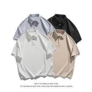 polo衫男潮流休闲大码情侣翻领四色短袖T恤T3520-P26【特价】图片