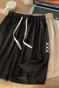 夏季新款刺绣图案五分裤休闲短裤沙滩裤K8400-P27【特价】图片