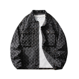 春季潮流做旧磨毛大码男女拼色牛仔外套夹克J8813-P65【特价】，男装夹克，电商A007