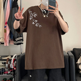 风新中式竹子240克双纱精梳棉半袖短袖T恤T3515-P25【特价】，男装T恤，电商A007