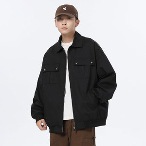 潮流休闲大码流行男女简约翻领夹克外套 J7195-P70【特价】图片